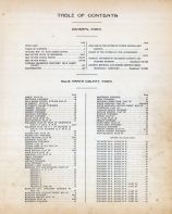 Table of Contents, Blue Earth County 1914